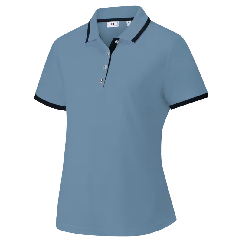 Stretch Pique Solid w/Trim illustration